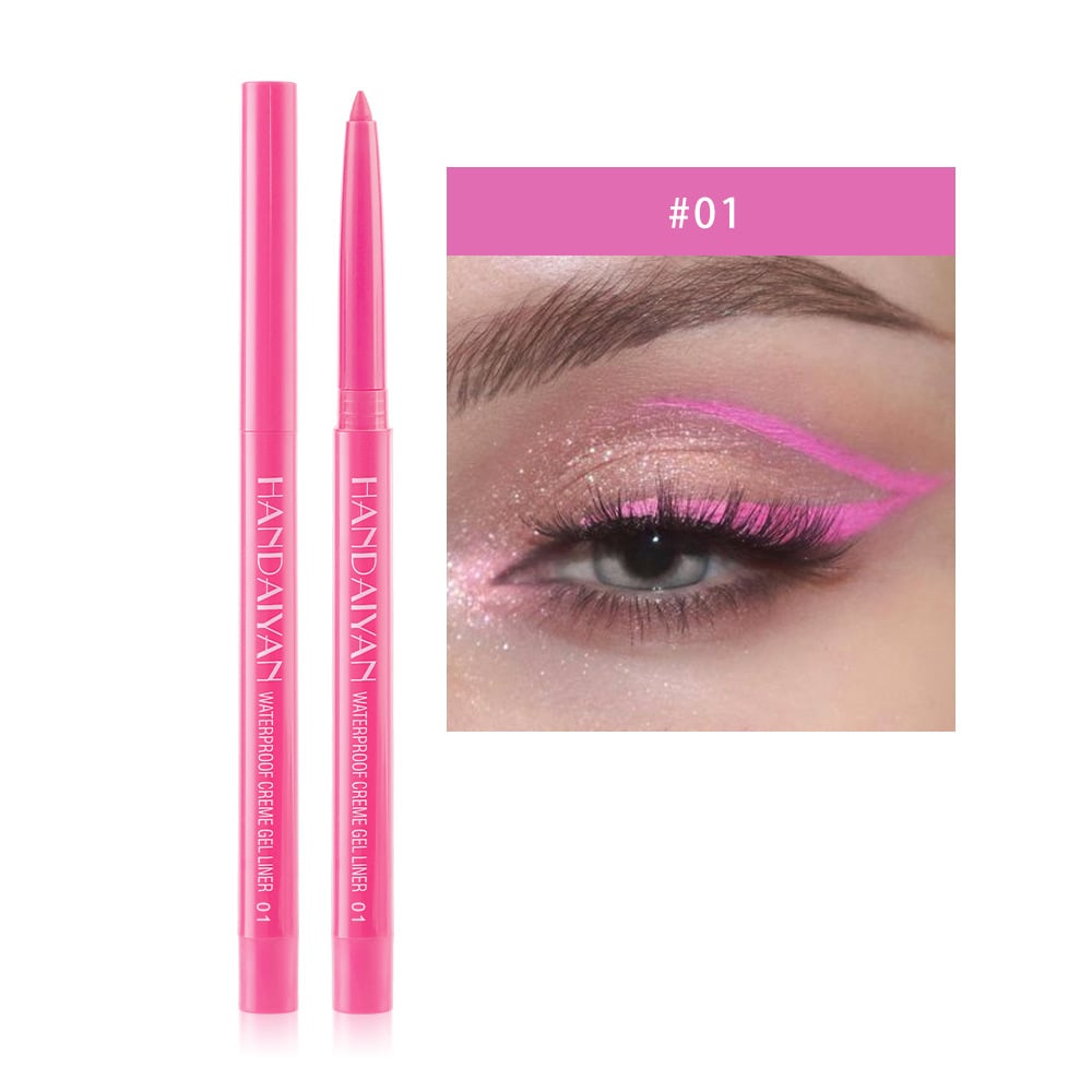 20 st färgade eyeliners och pennor - set