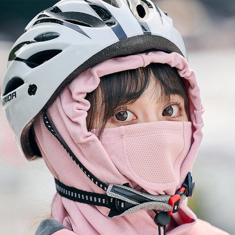 Luvtröja med ansiktsmask och halsvärmare för cykling