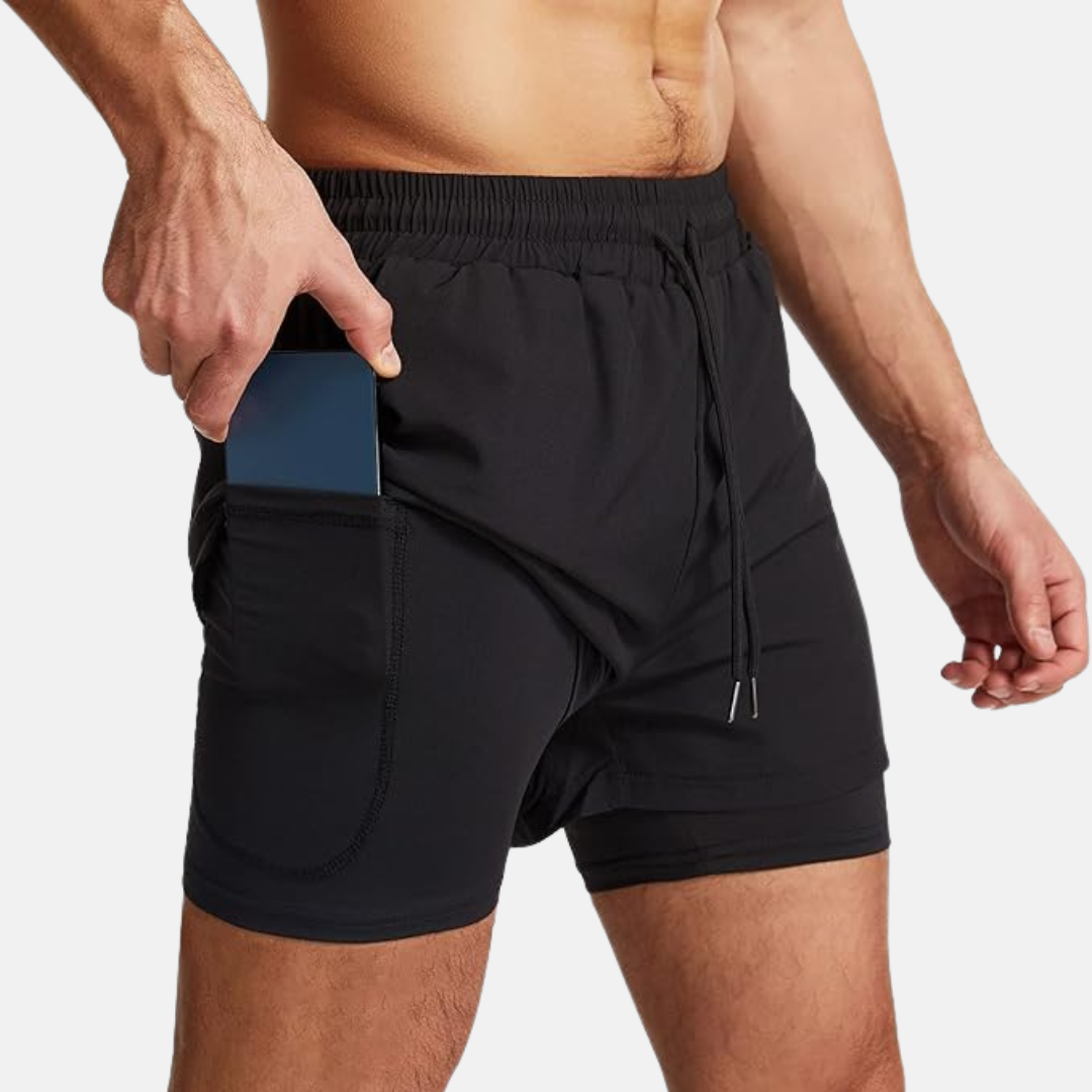 2 i 1 Löpningsshorts - Fastie