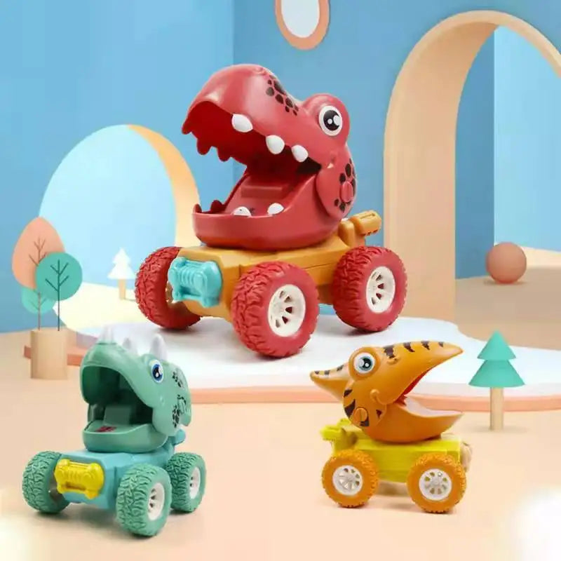 DINO MONSTER TRUCK™ - PUSH & GO DINOSAURIELOPP - DINOBILAR